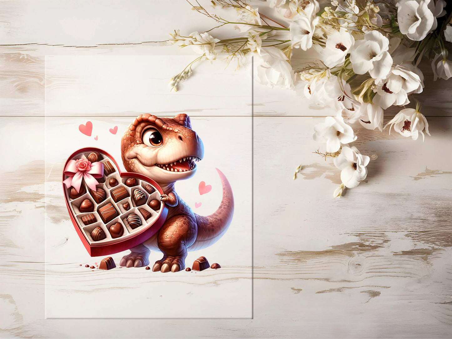 Bügelbild - Schokoladen Dino #1370