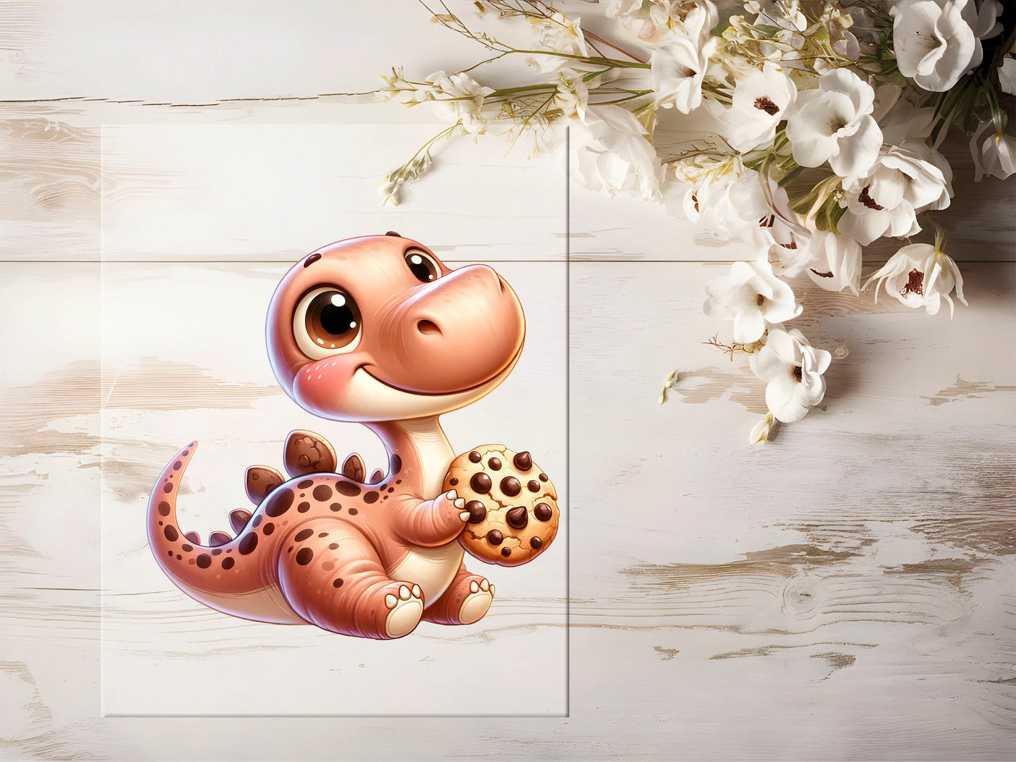 Bügelbild - Schokoladen Dino #1365