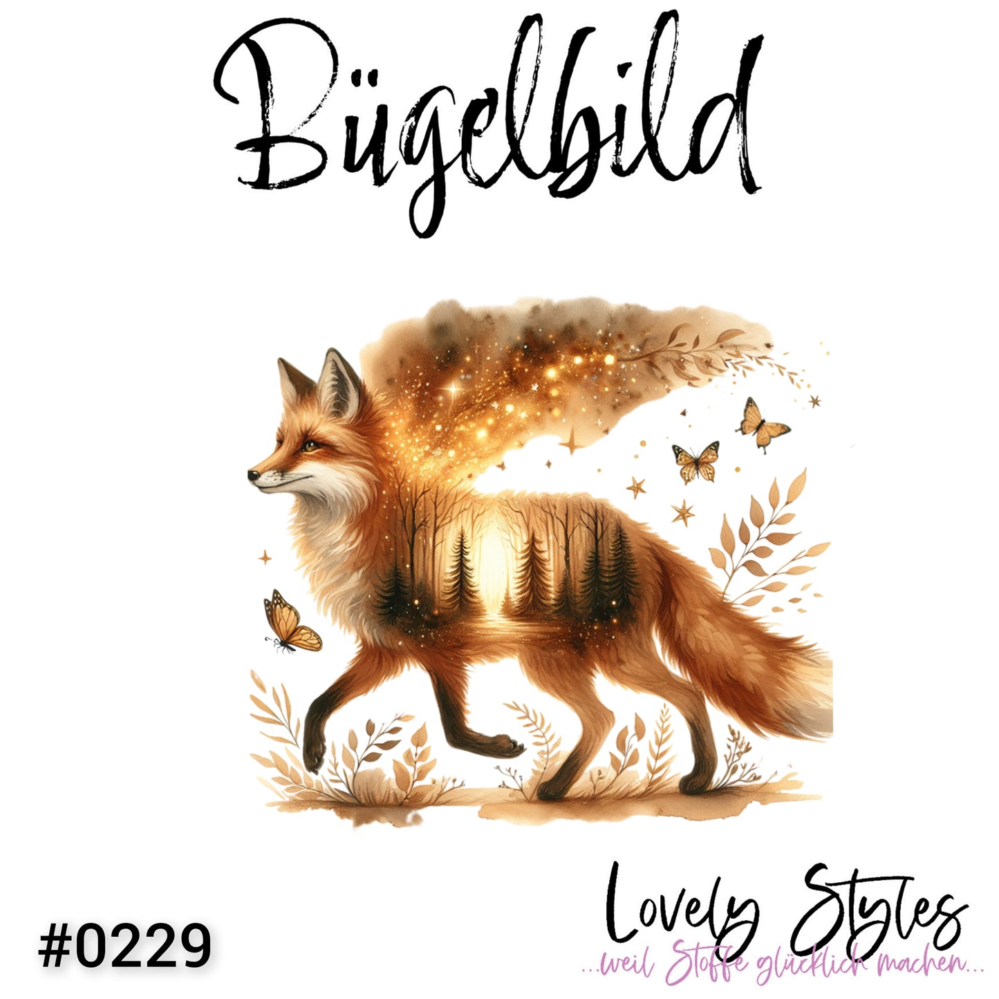 Bügelbild - Herbst Fuchs #0229