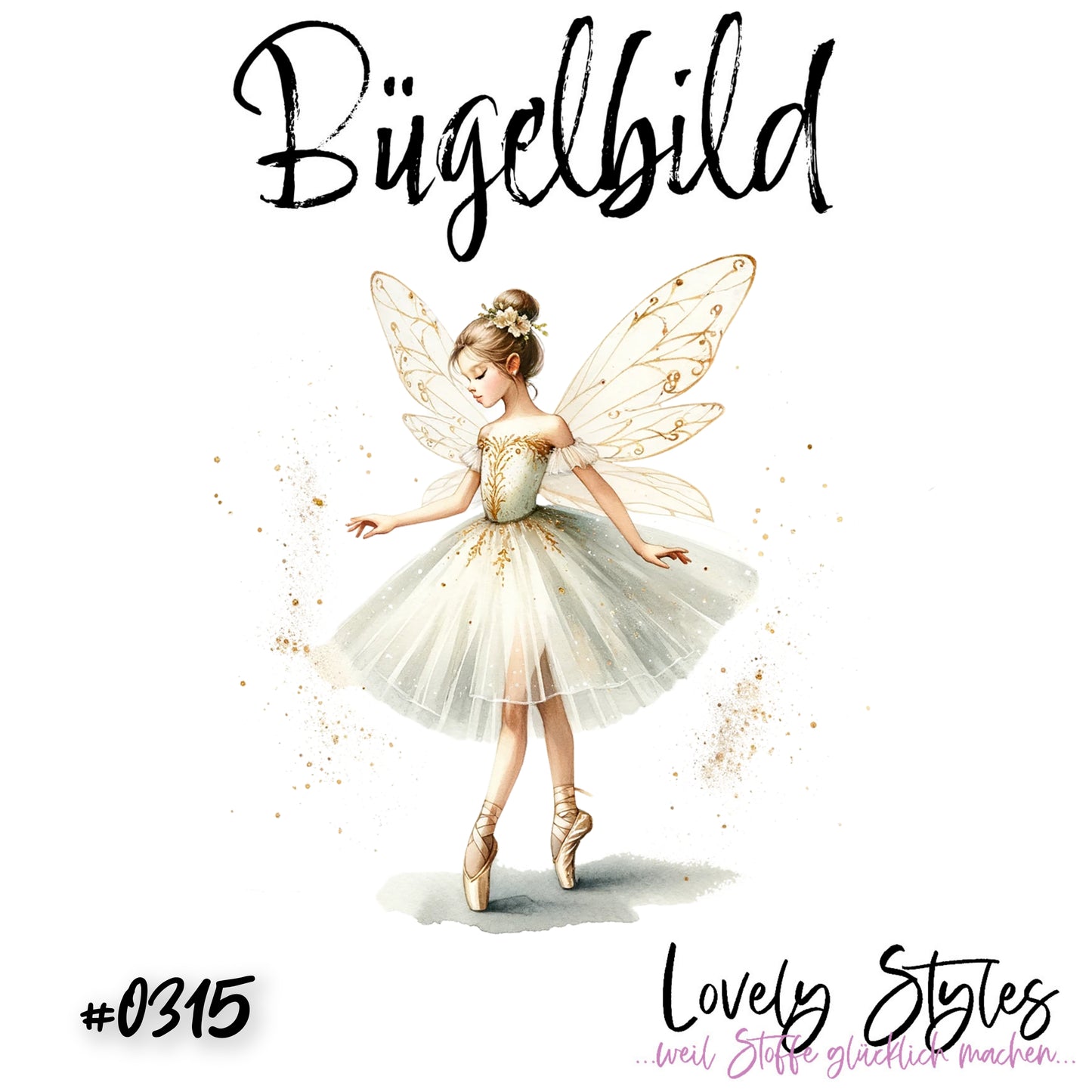 Bügelbild - Fee #0315