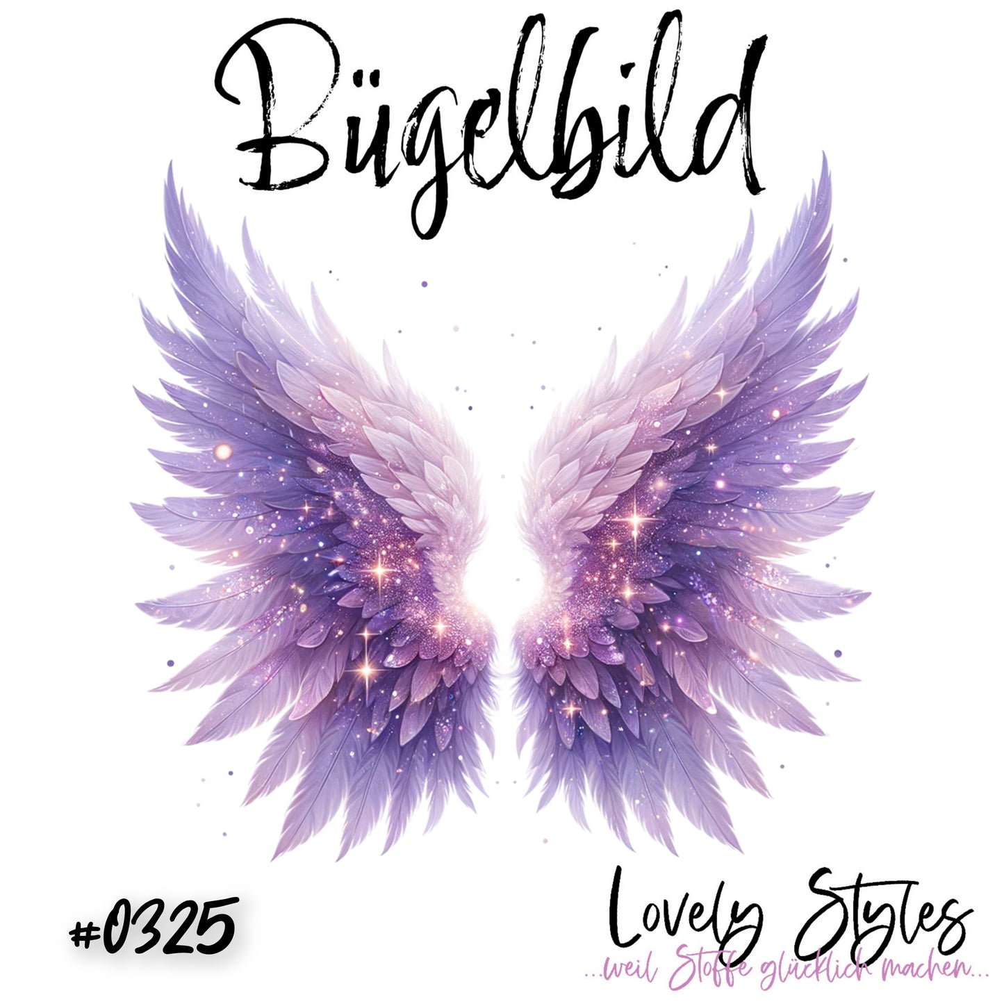 Bügelbild - Flügel #0325