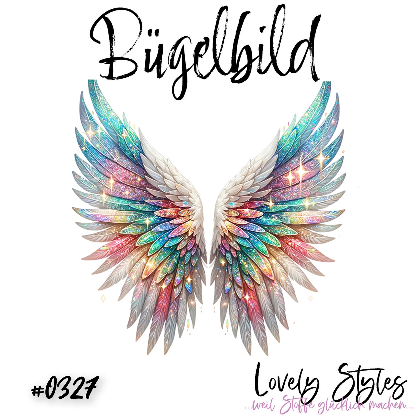 Bügelbild - Flügel #0327