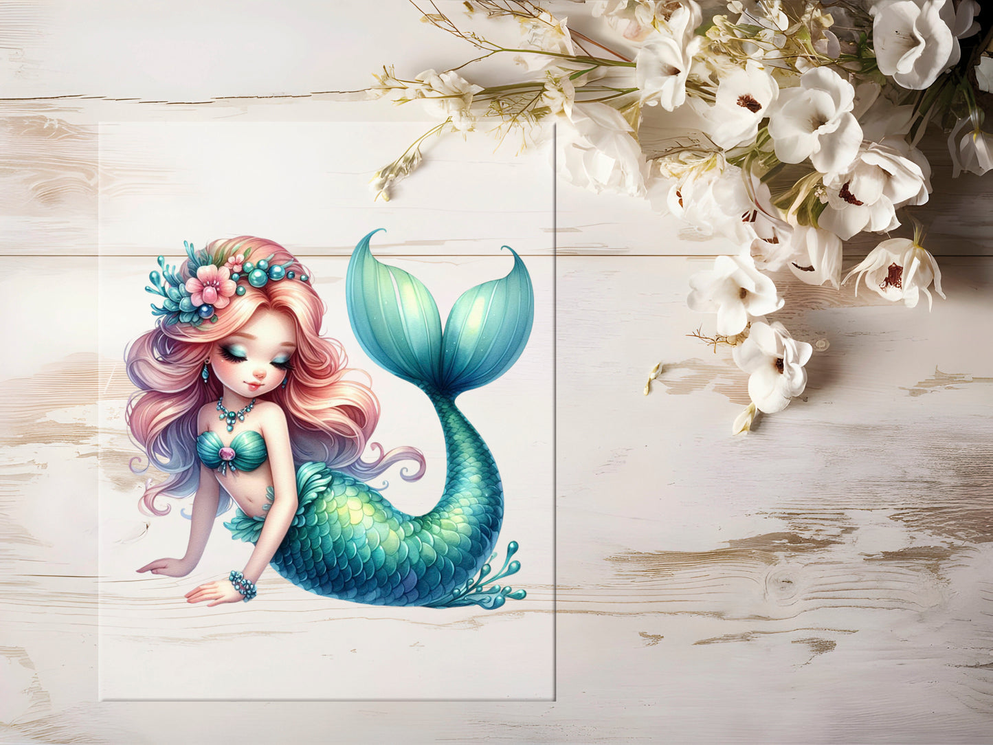Bügelbild - Meerjungfrau #0783