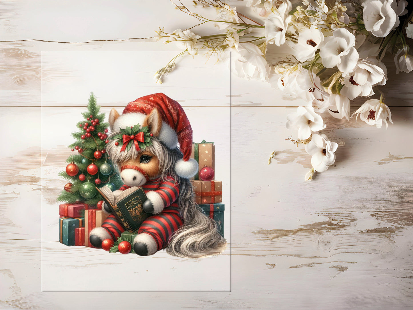 Bügelbild - X-Mas Pferd #0813