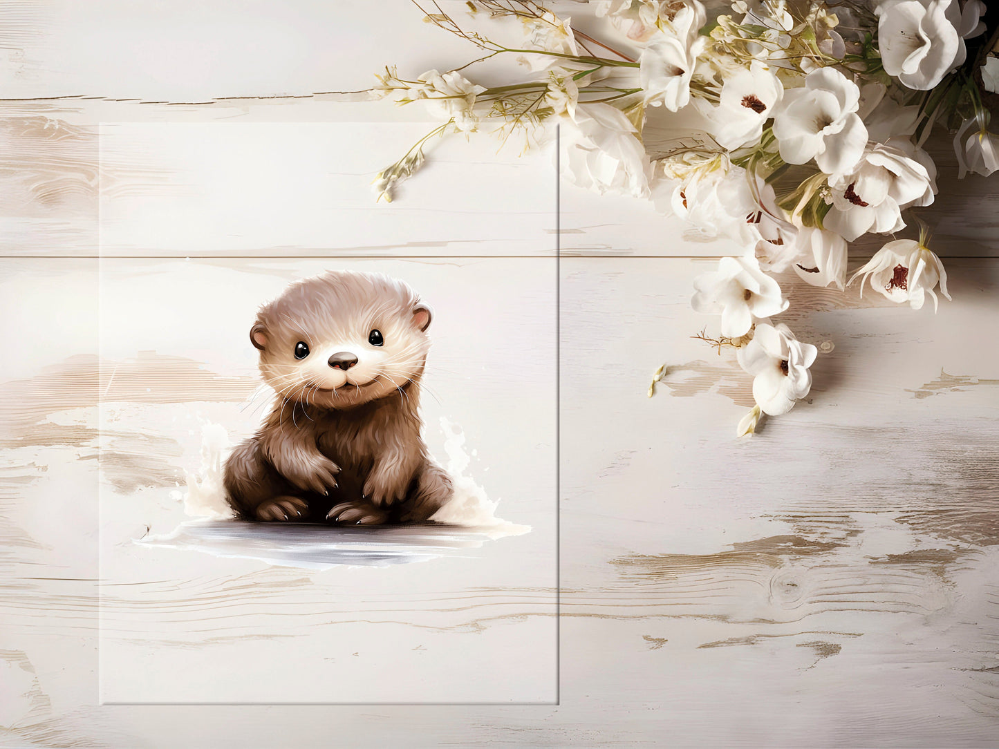 Bügelbild - Otter #0962