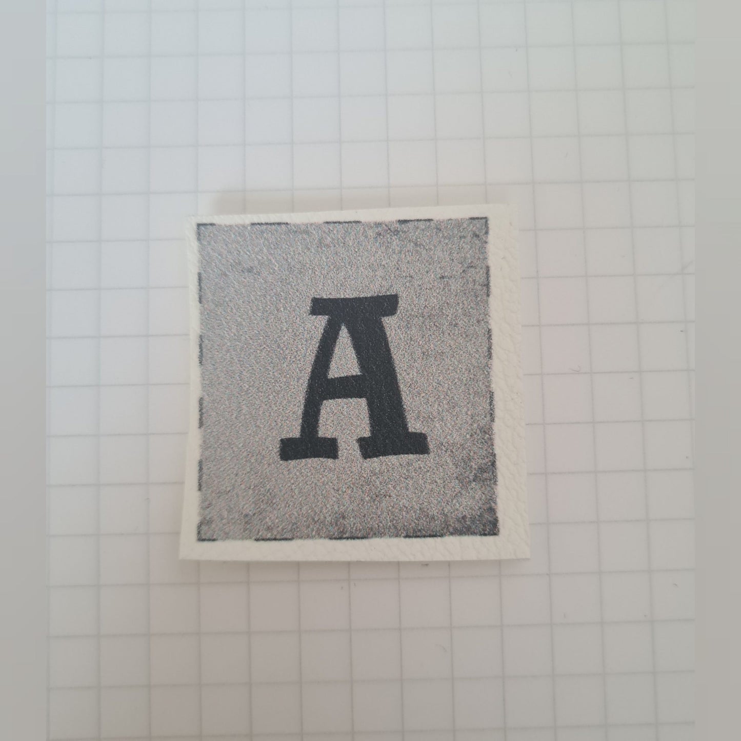 Kunstlederlabel - Buchstaben "A"