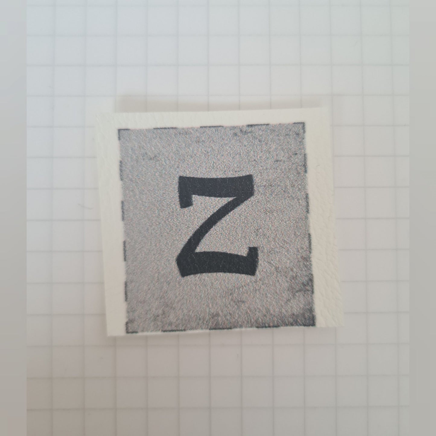Kunstlederlabel - Buchstaben "Z"