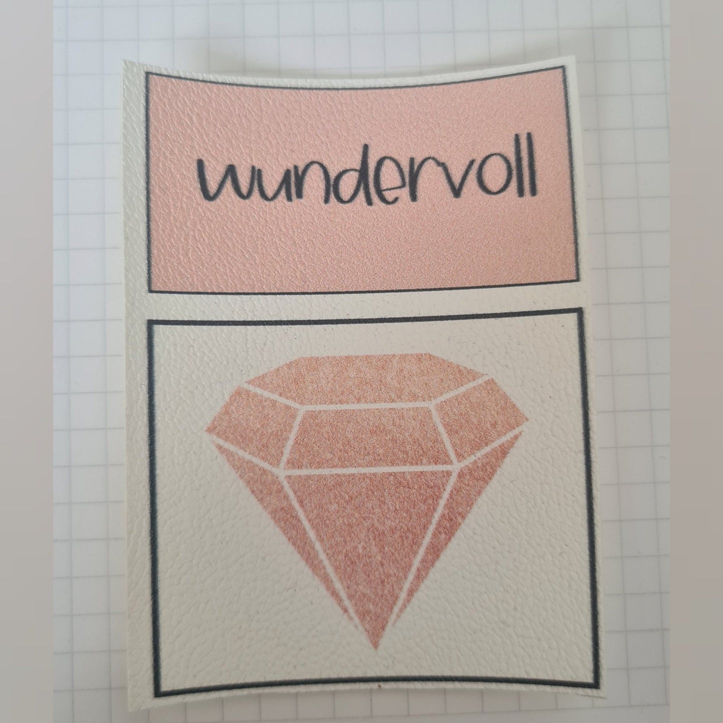 Kunstlederlabel Set - Wundervoll