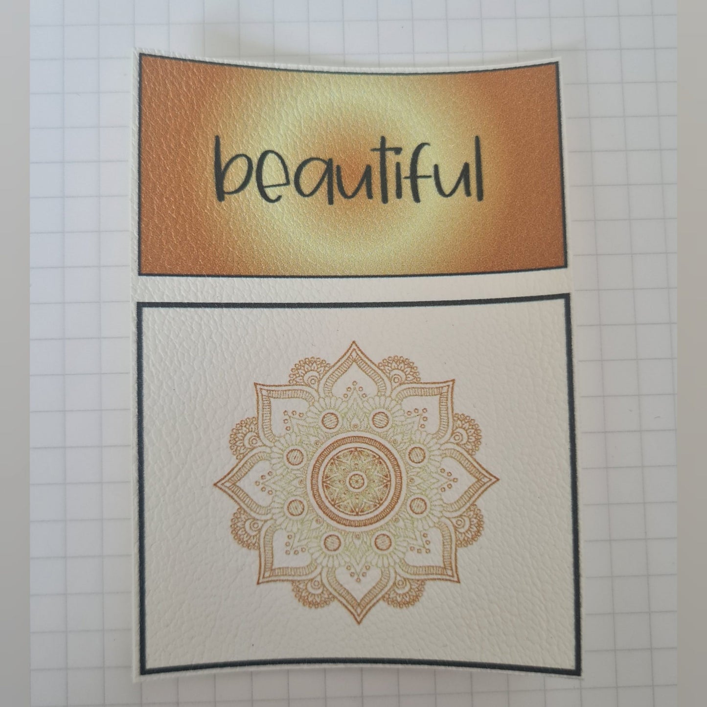 Kunstlederlabel Set - Beautiful