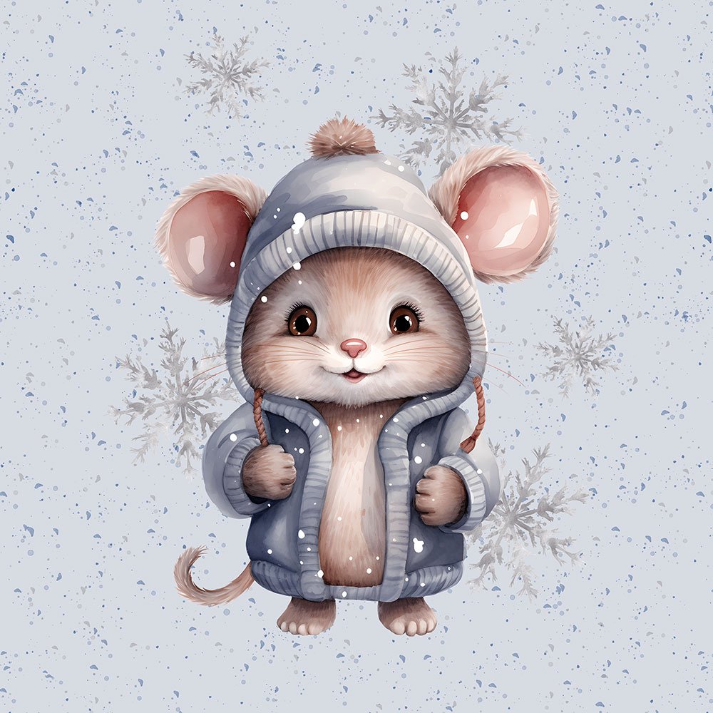 Sommersweat - Panel Wintermaus