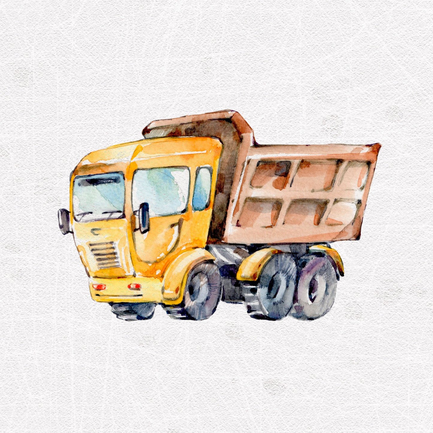 Sommersweat - Panel Baustelle Grau LKW