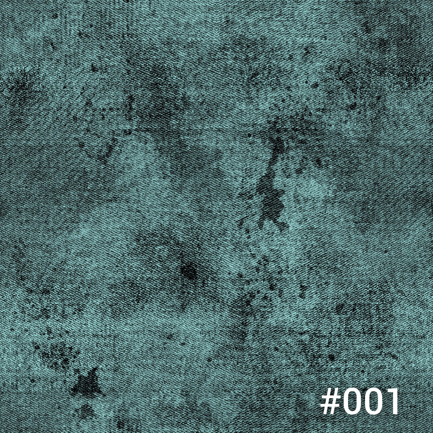 Auktion - 0,5m Jersey - Jeansoptik Grunge Dusty mint