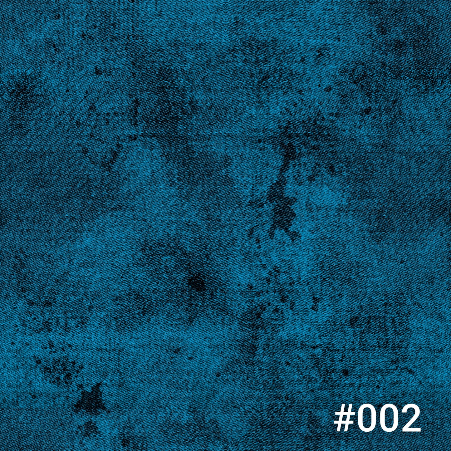 Auktion - 0,5m Jersey - Jeansoptik Grunge Petrol