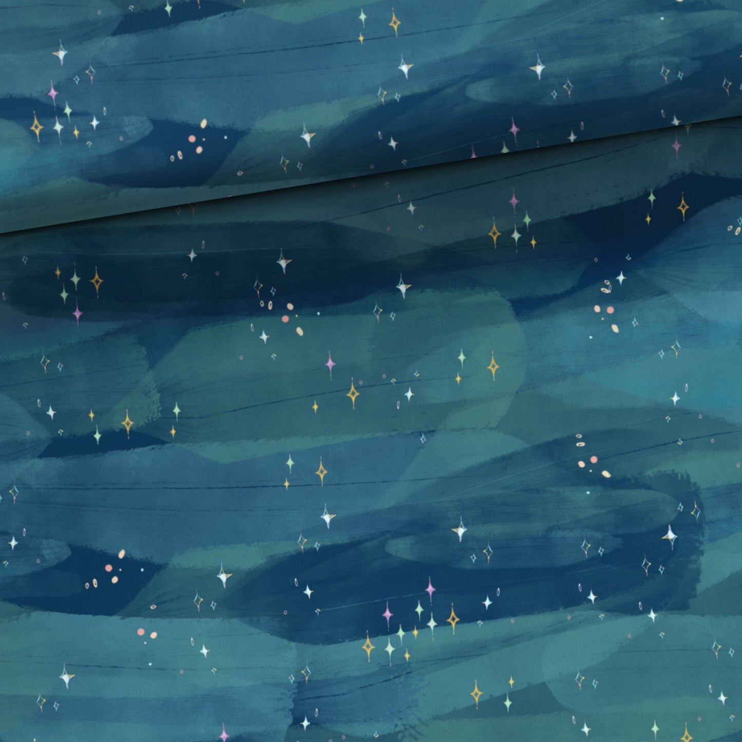 Sommersweat - Meerjungfrau dunkelblau Kombi