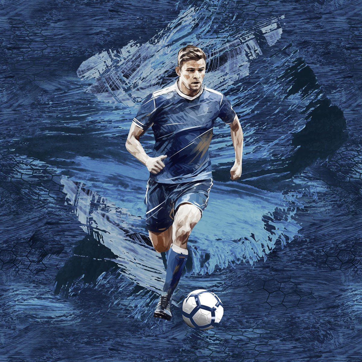 Sommersweat - Panel - Fußballspieler