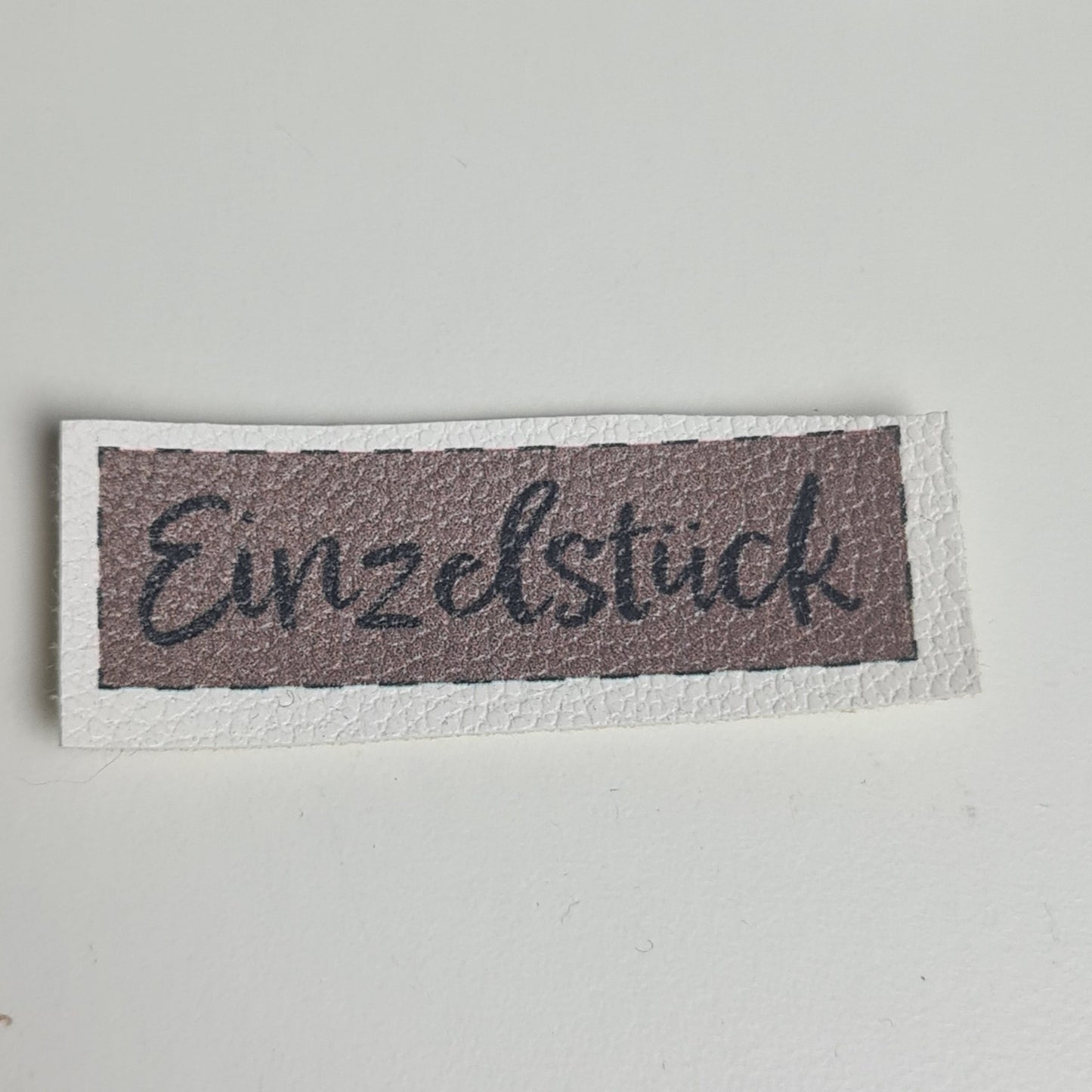 Kunstlederlabel - Einzelstück