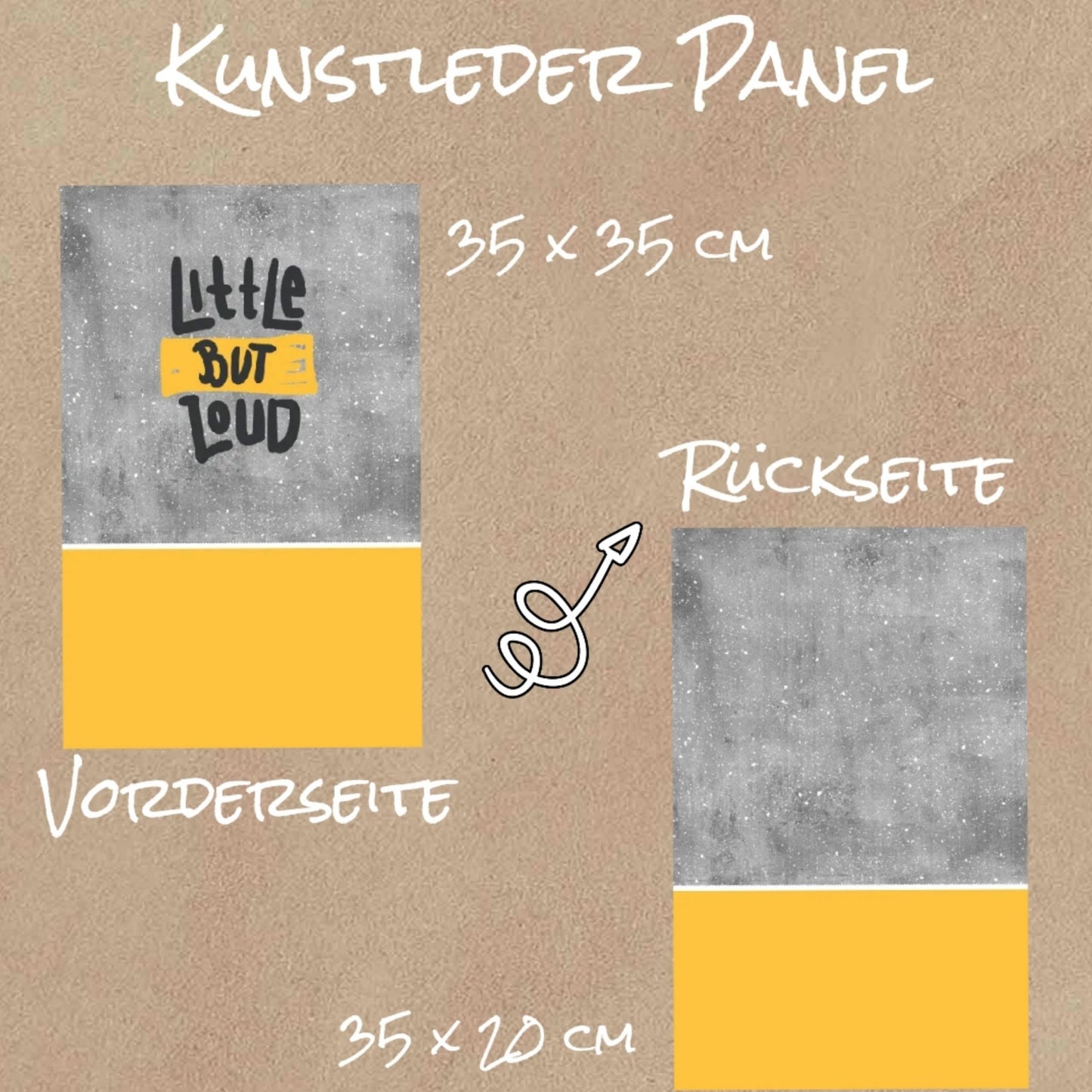 Auktion - Kunstlederpanel - Little but Loud 35cm