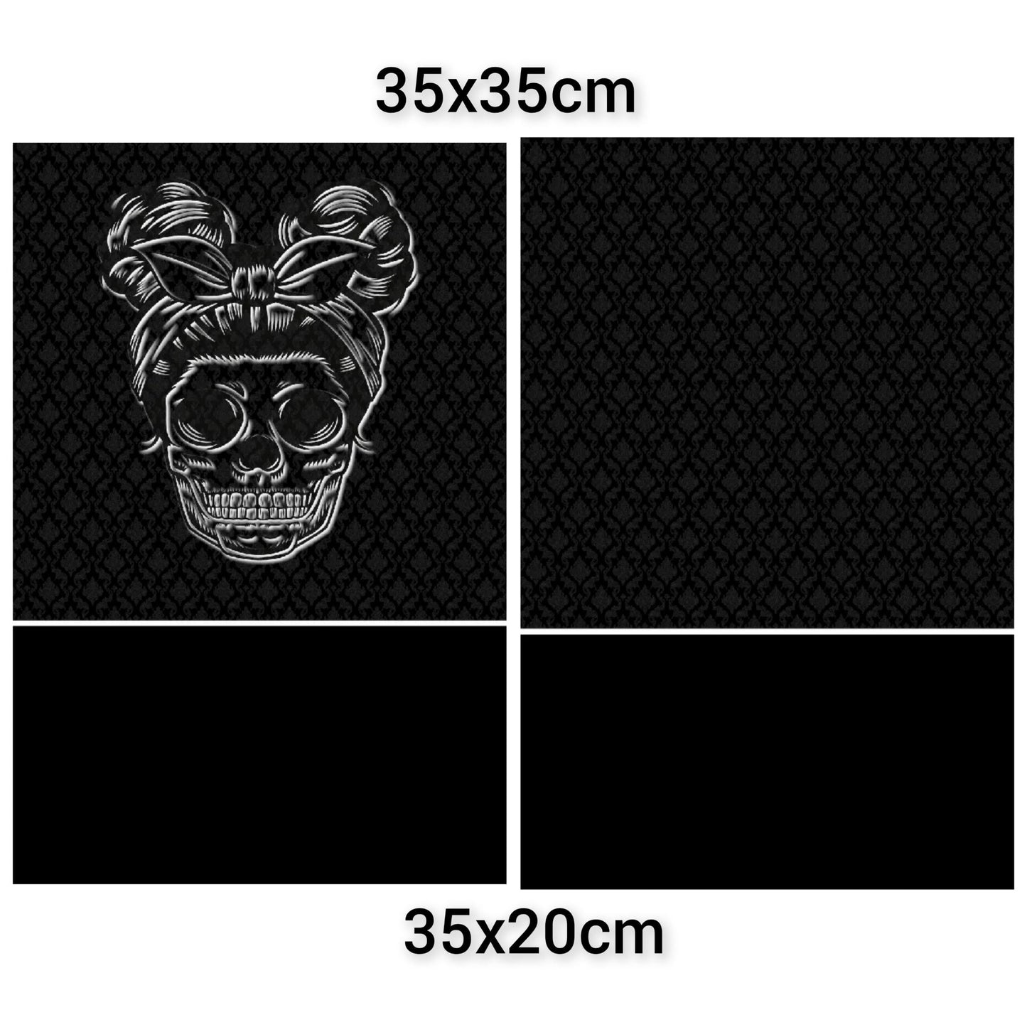 Auktion - Kunstlederpanel - Skull 35cm