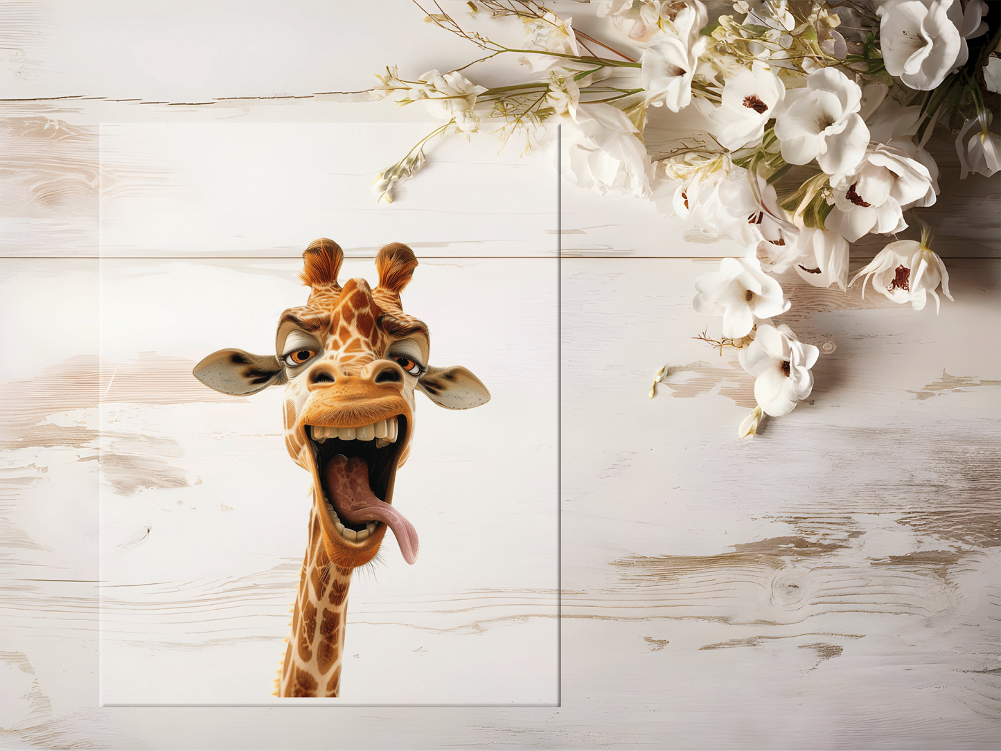 Bügelbild - Lustige Giraffe #1578