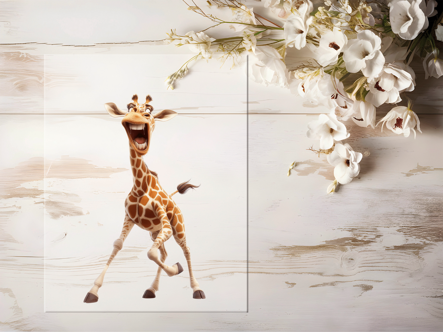 Bügelbild - Lustige Giraffe #1580