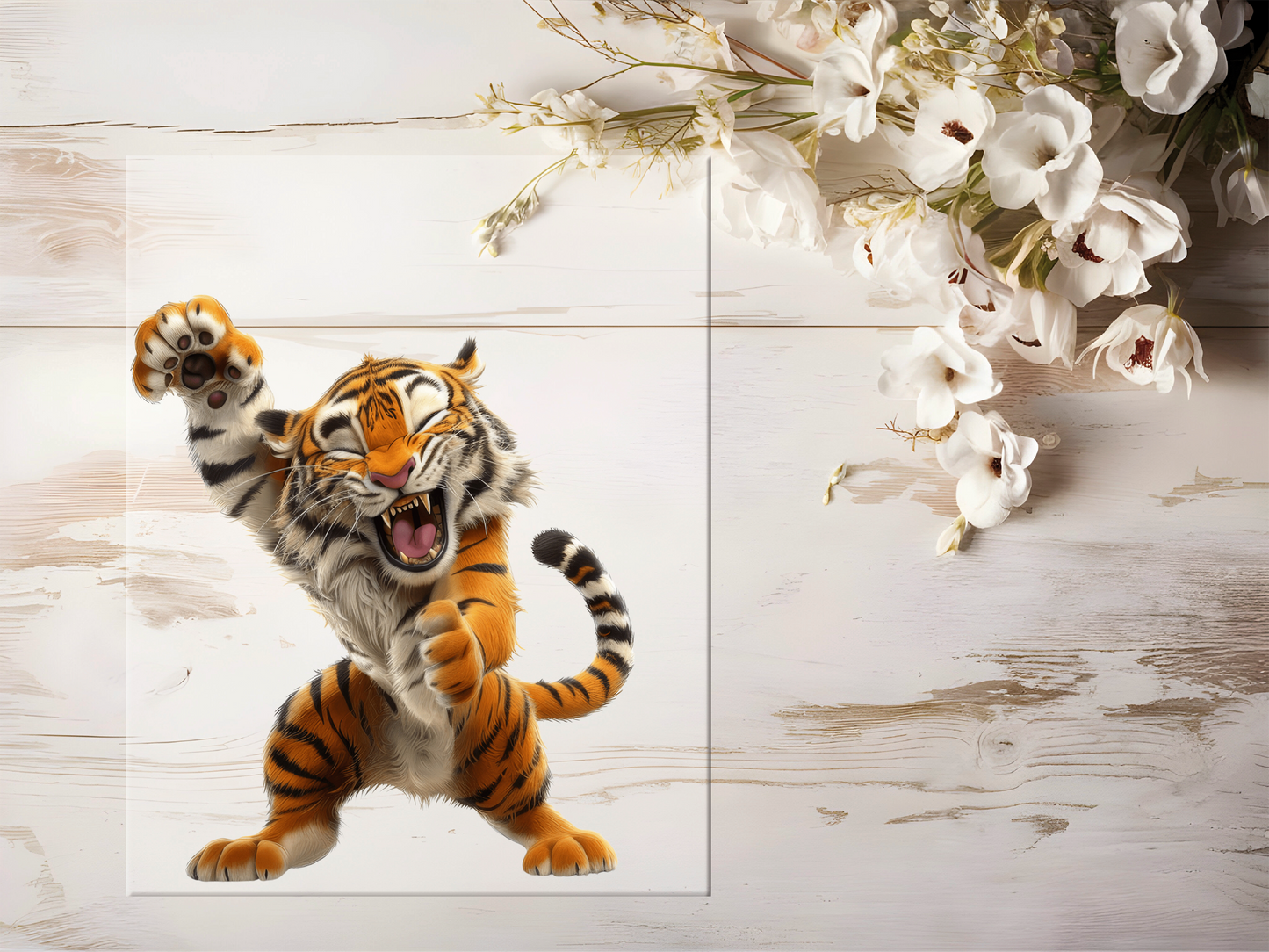 Bügelbild - Lustiger Tiger #1603