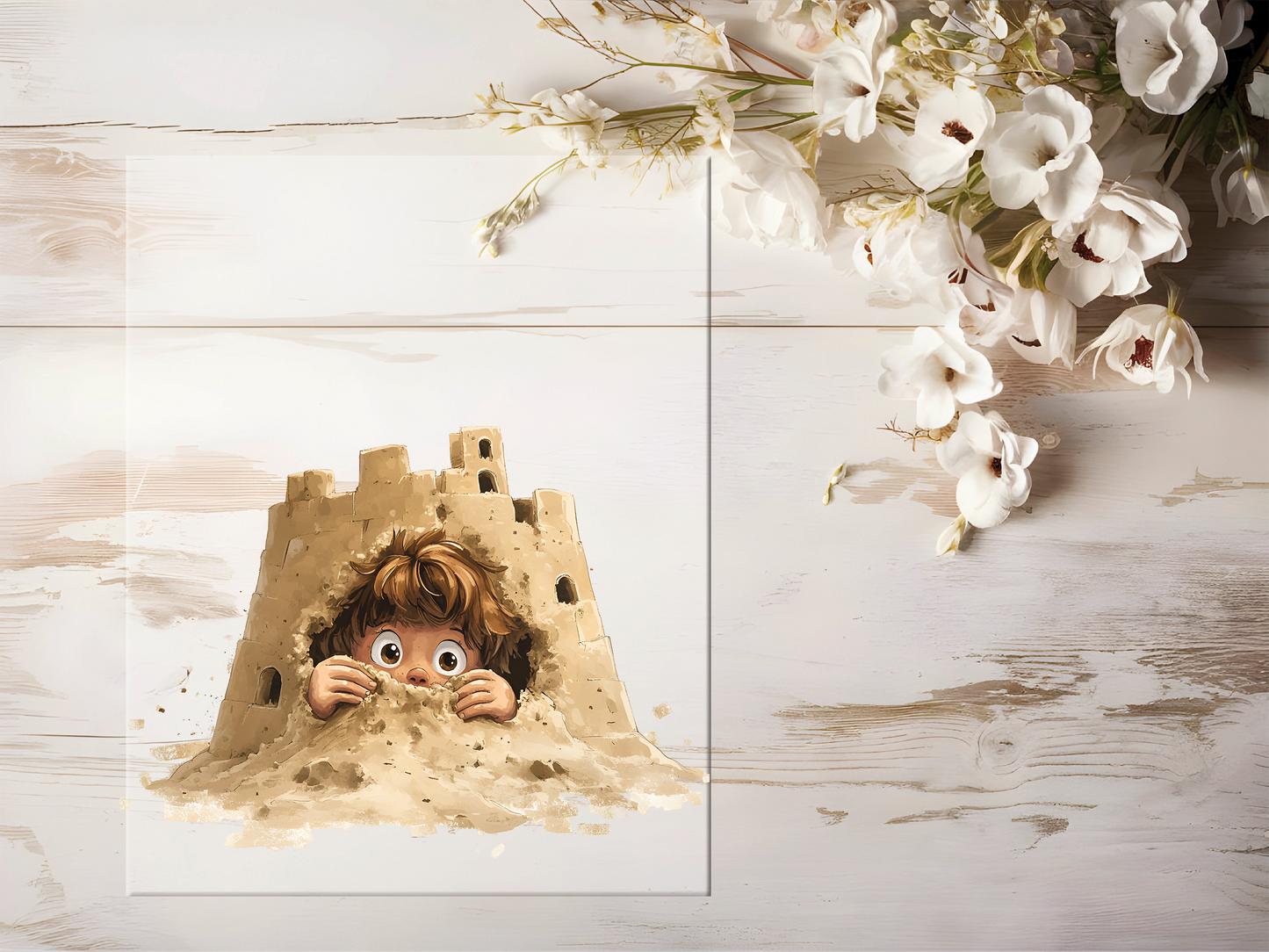 Bügelbild - Sandburg #1632