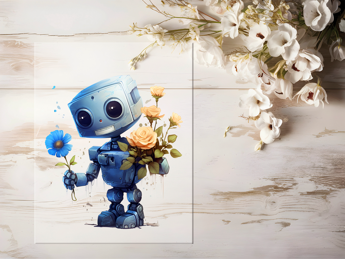 Bügelbild - Roboter #1654