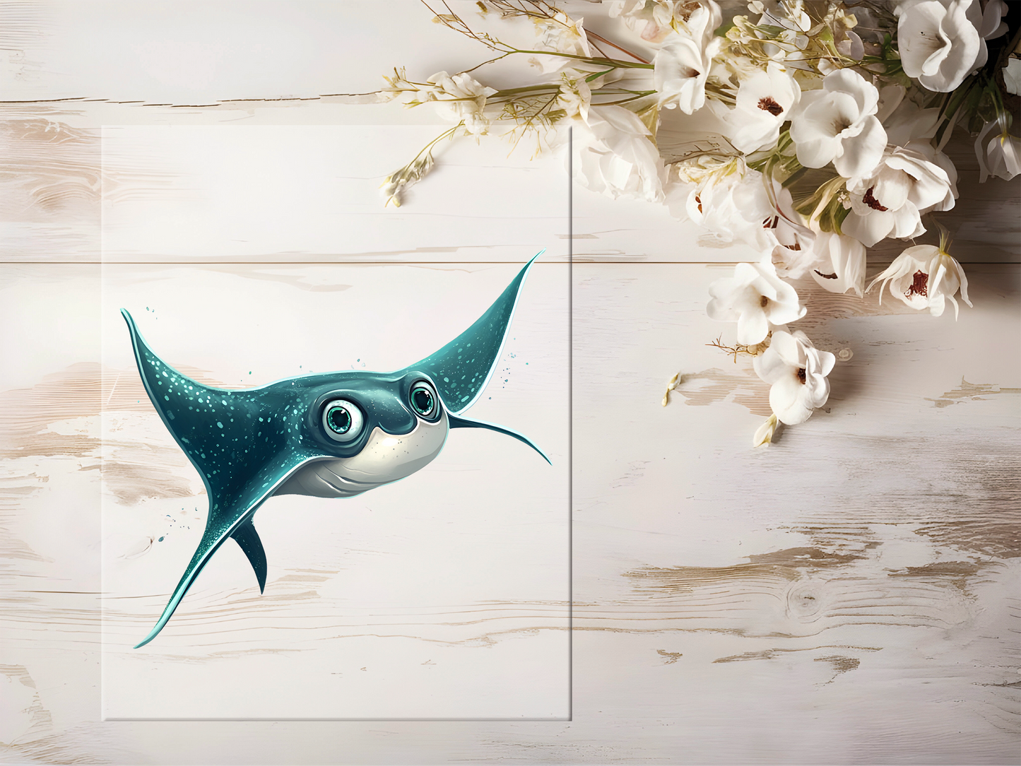 Bügelbild - Rochen #1677