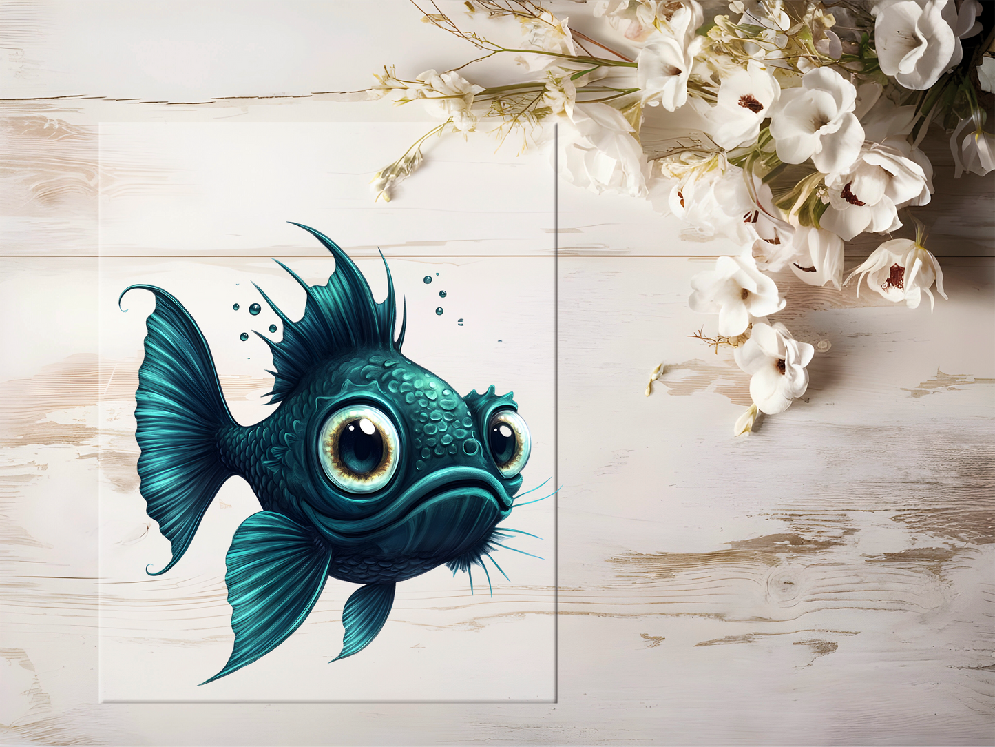 Bügelbild - Tiefseefisch #1682