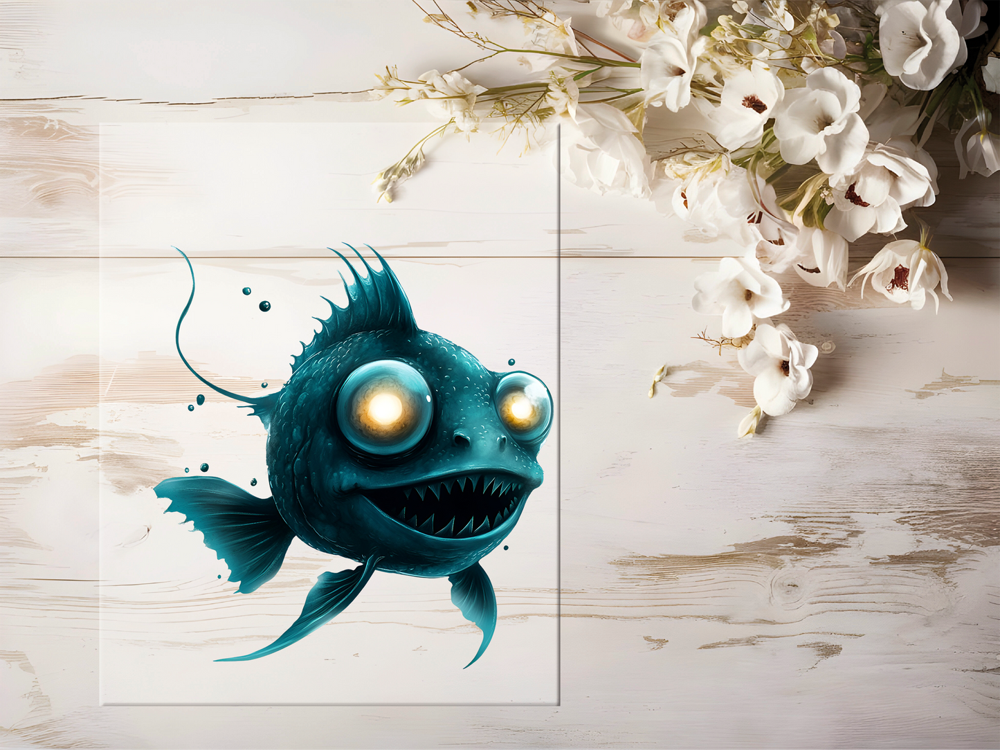 Bügelbild - Tiefseefisch #1683