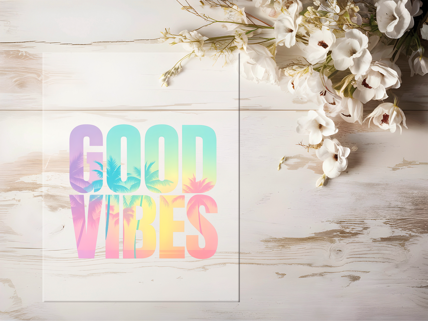 Bügelbild - Good Vibes #1845
