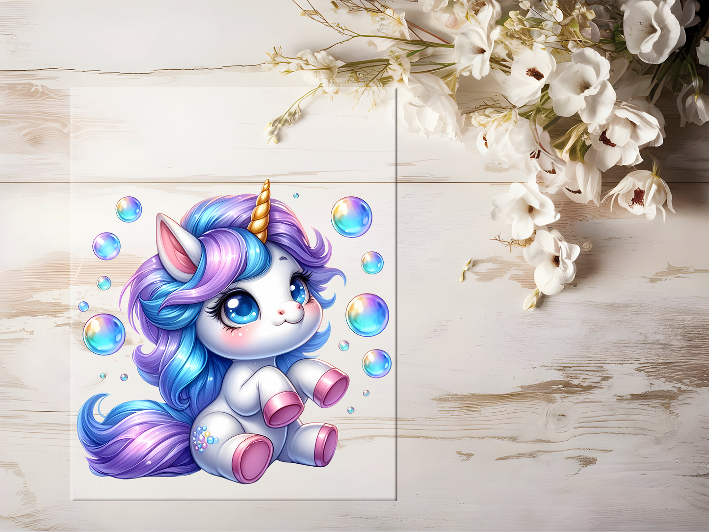 Auktion - Bügelbild - Einhorn #1853 - 15cm