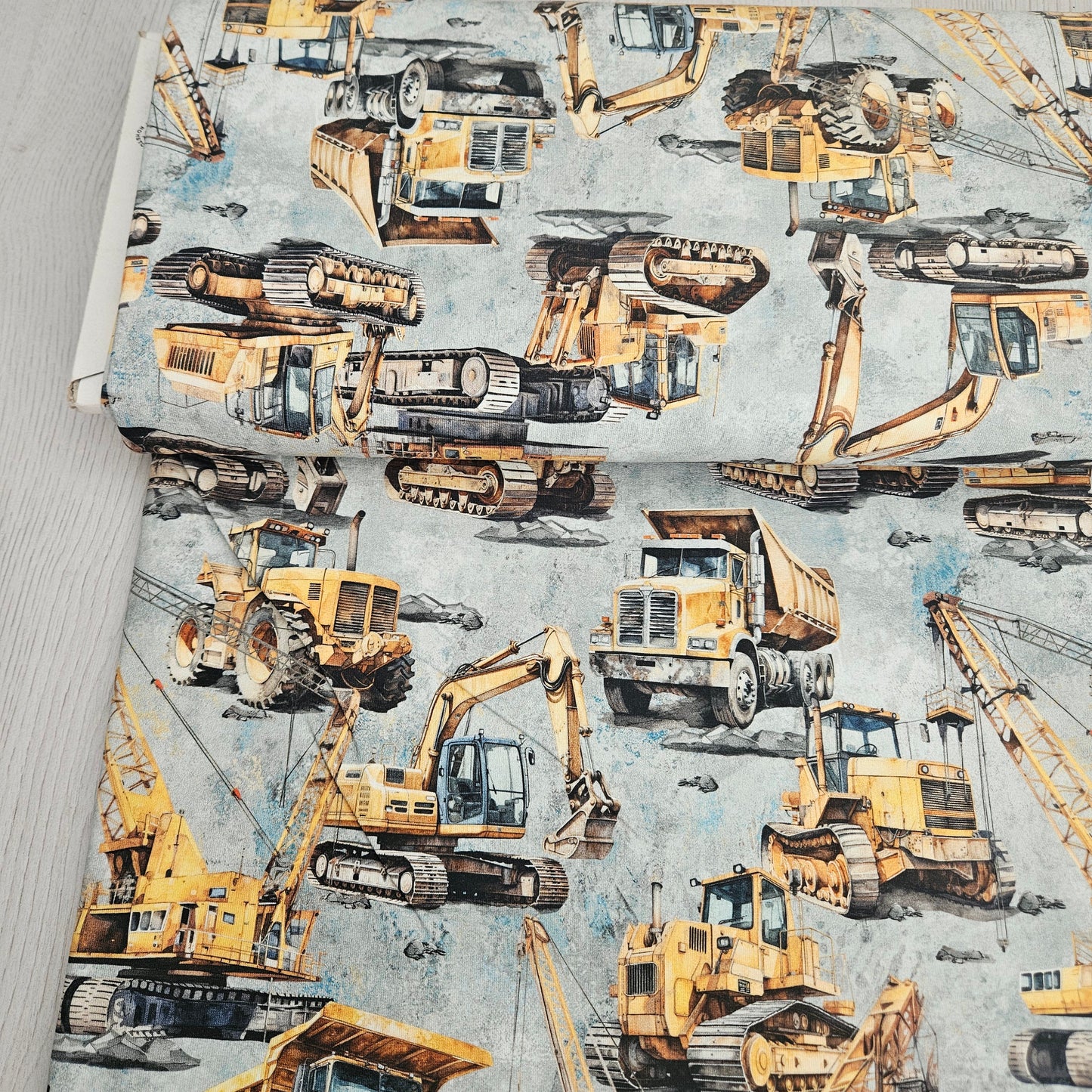 Sommersweat - Baustelle Grunge Blau/Grau