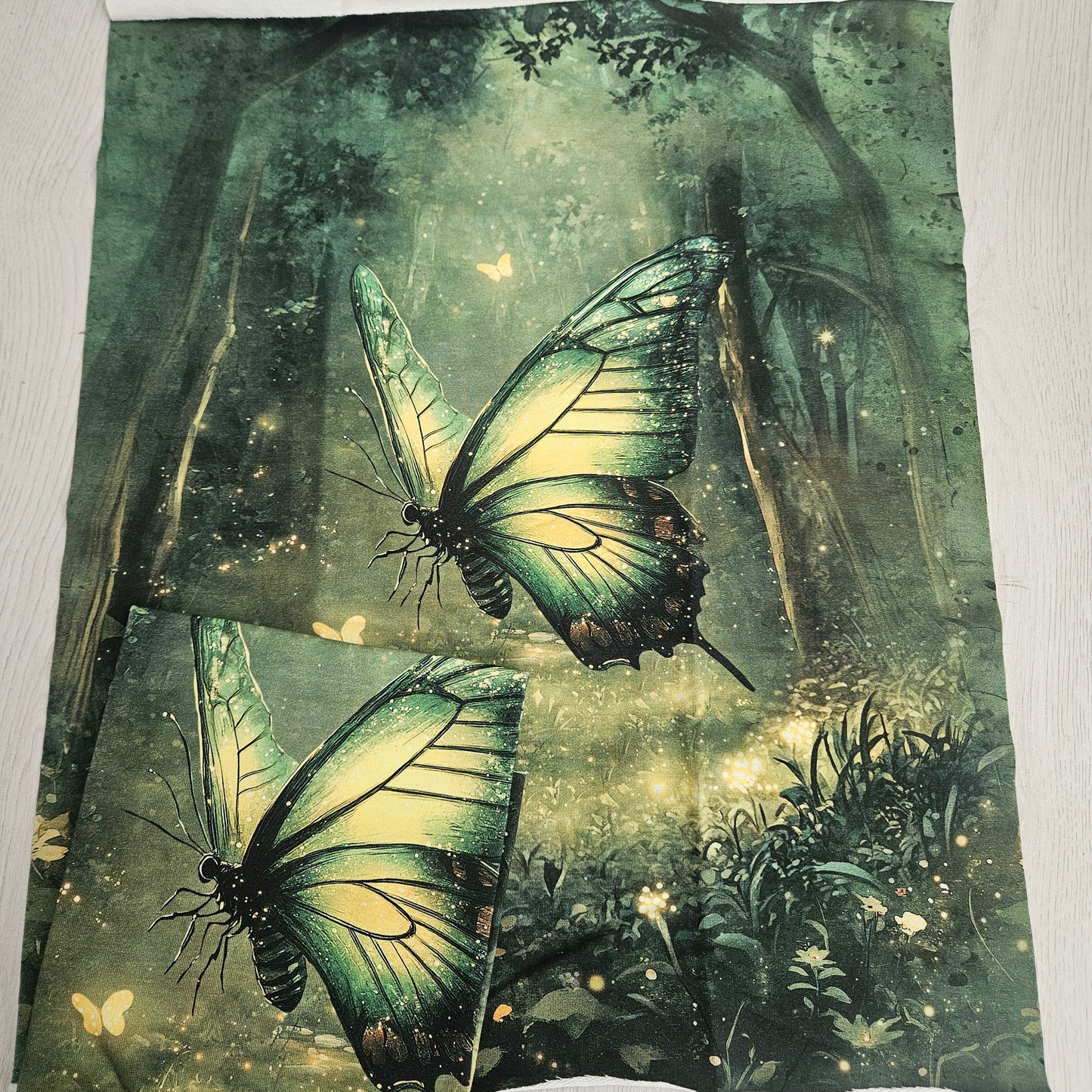 Sommersweat - Panel Schmetterling