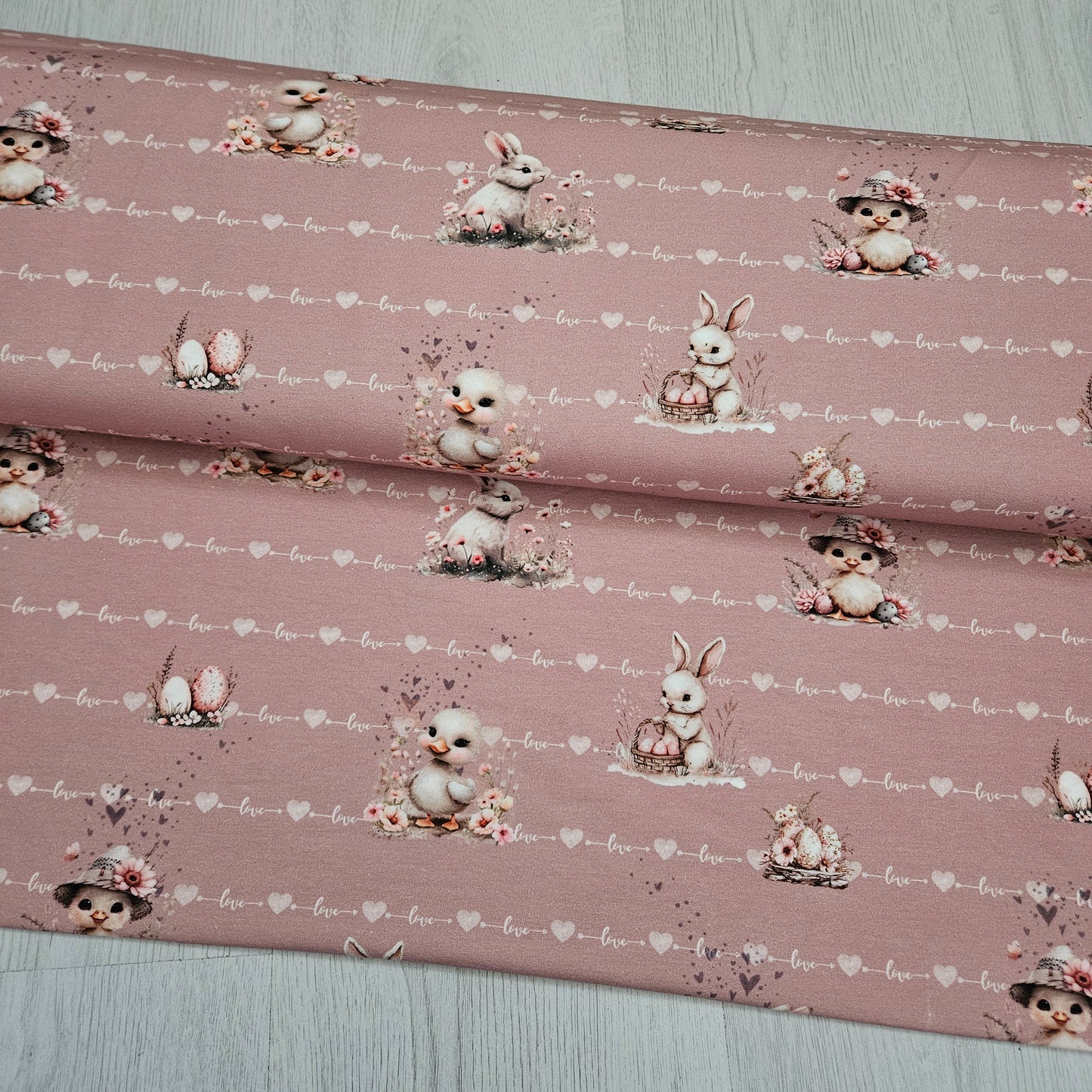 Sommersweat - Waldtiere Altrosa