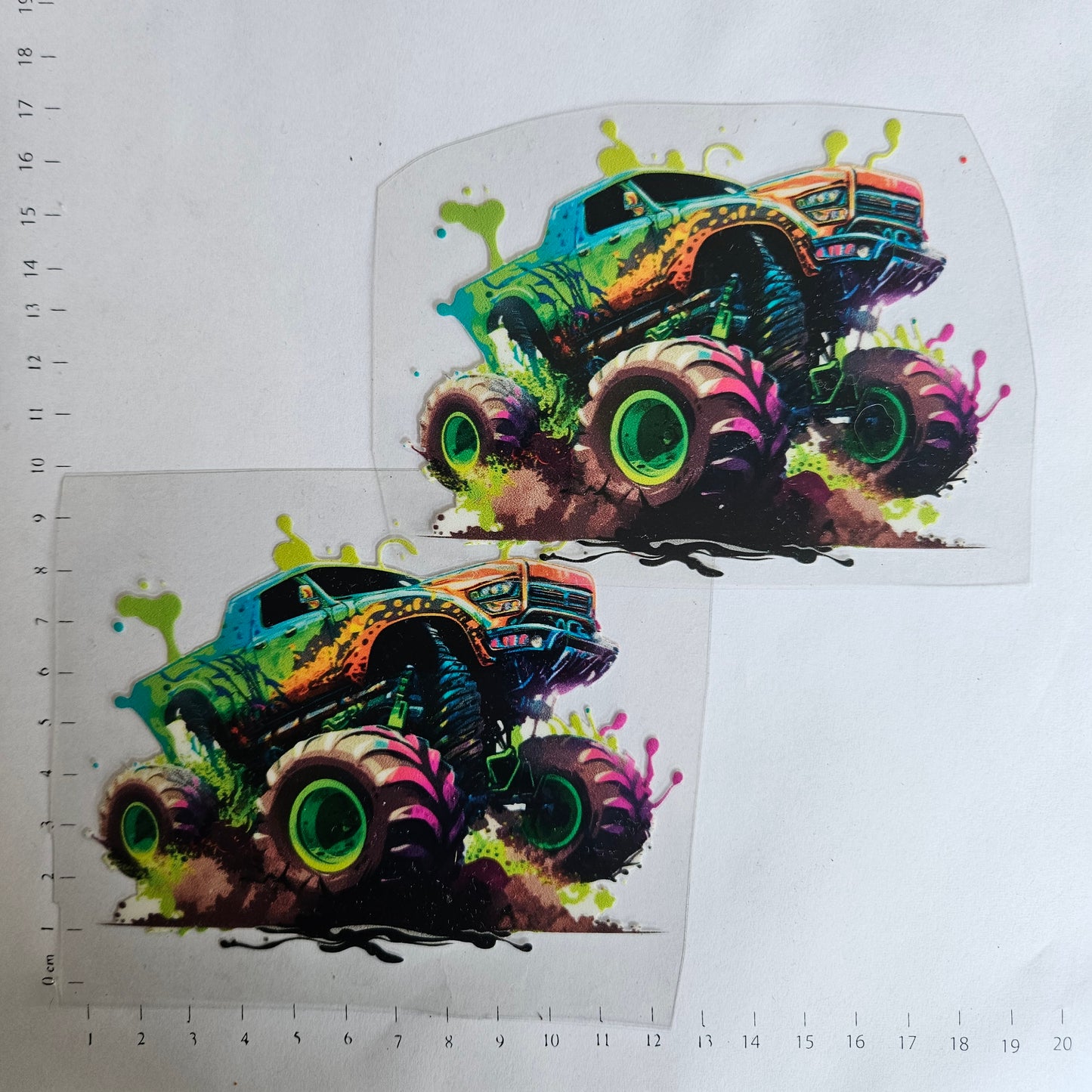 Rub On - 10cm - Monstertruck (1Stk)