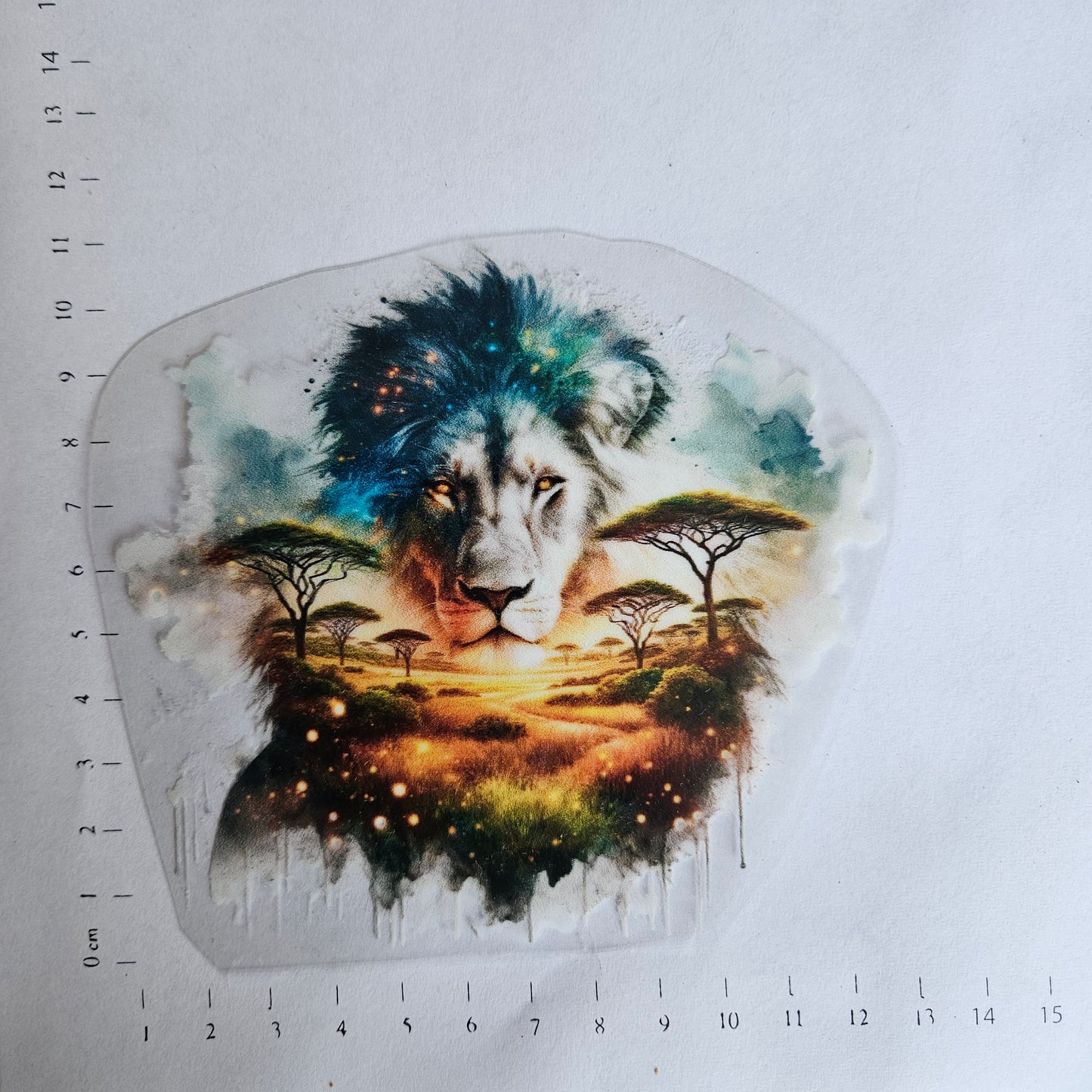 Rub On - 10cm - Löwe Landscape (1Stk)