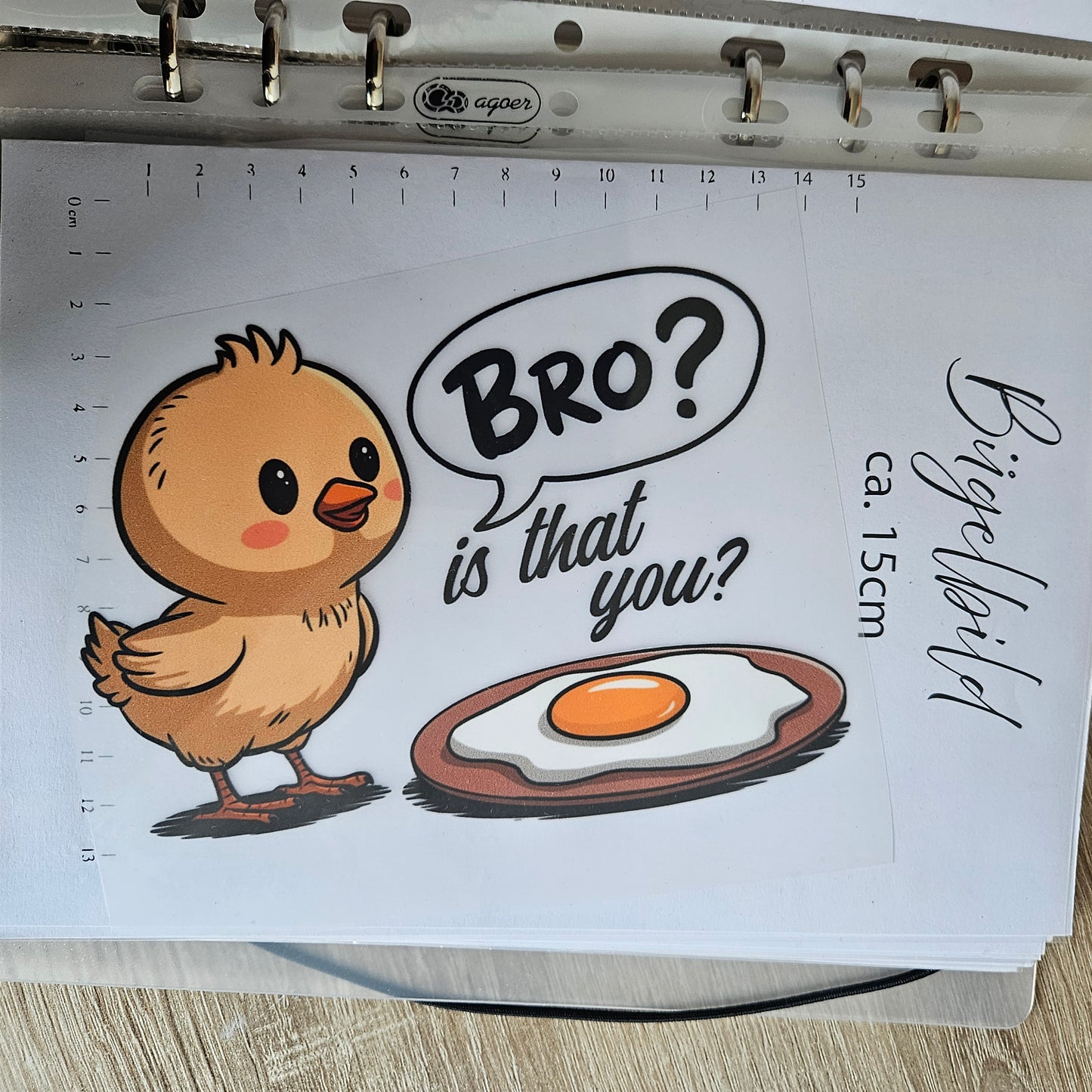 Bügelbild - ca. 15cm - Bro? is that you?