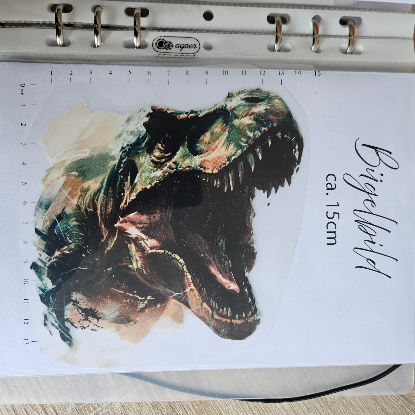 Bügelbild - ca. 15cm - T Rex