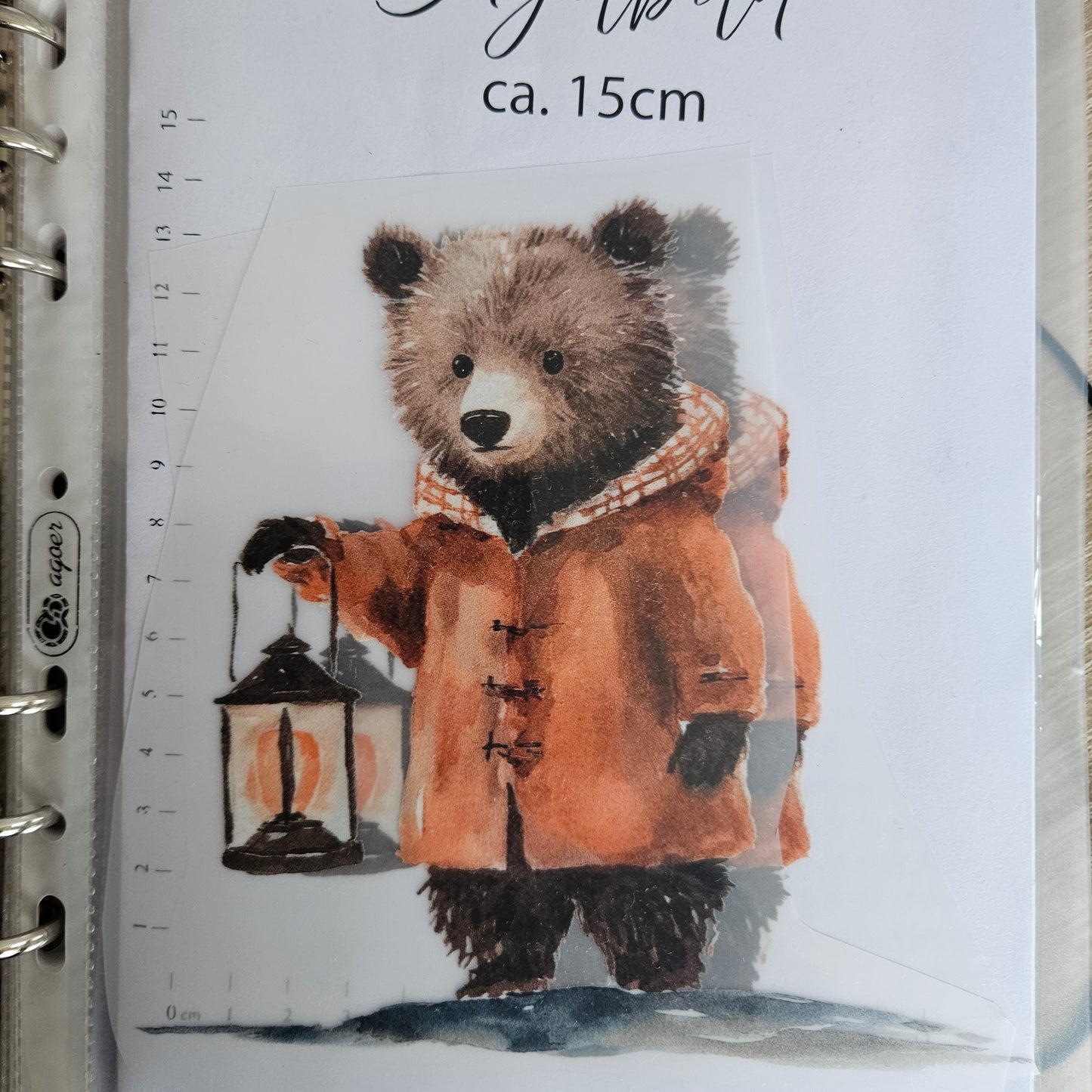 Bügelbild - ca. 15cm - Süßer Bär