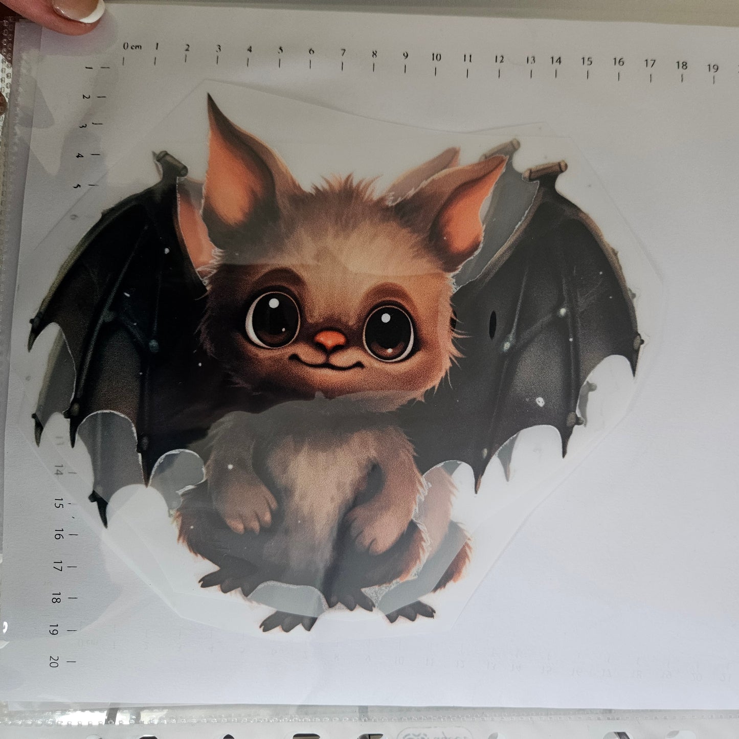 Bügelbild - ca. 20cm - Süße Fledermaus
