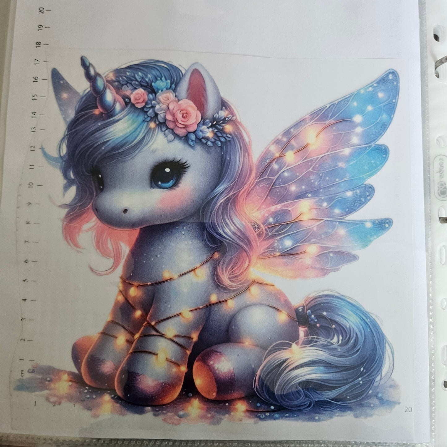 Bügelbild - ca. 20cm - Sparkle Einhorn