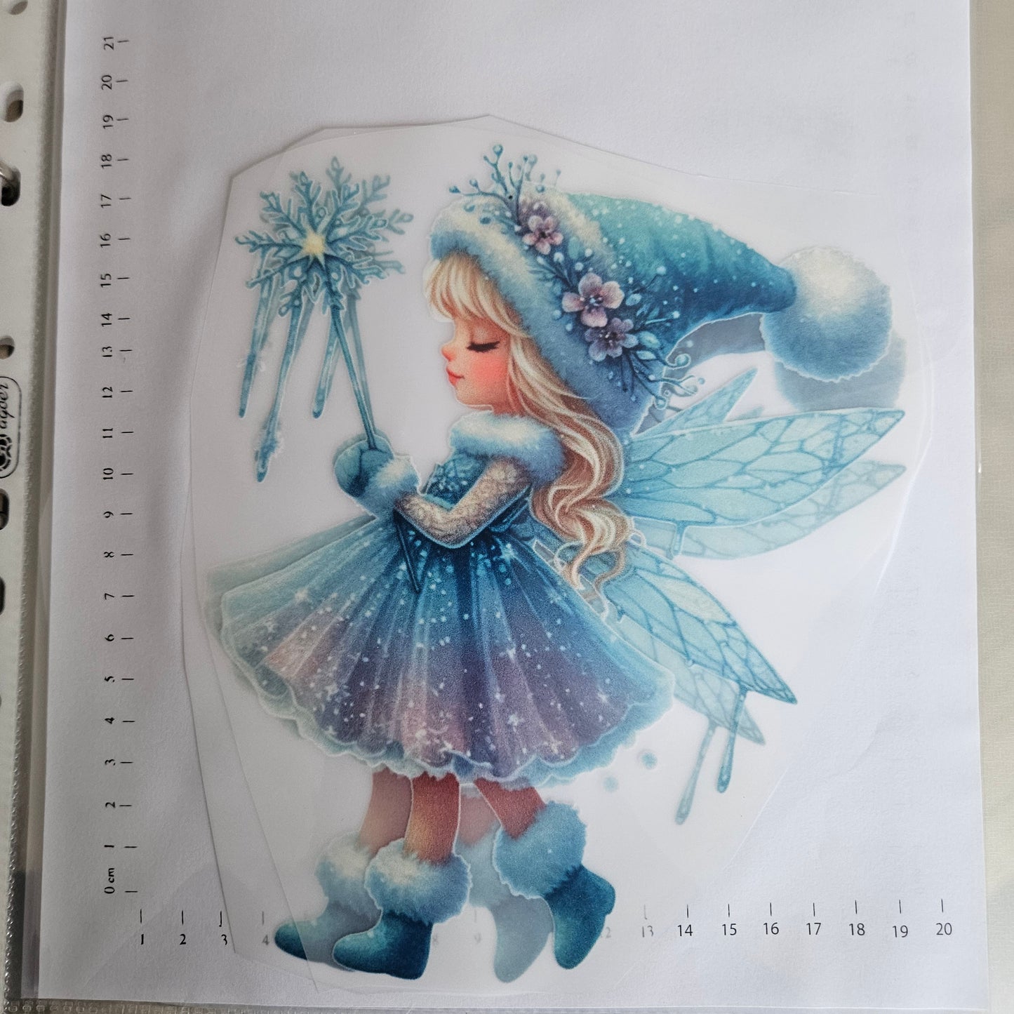 Bügelbild - ca. 20cm - Winterfee 2