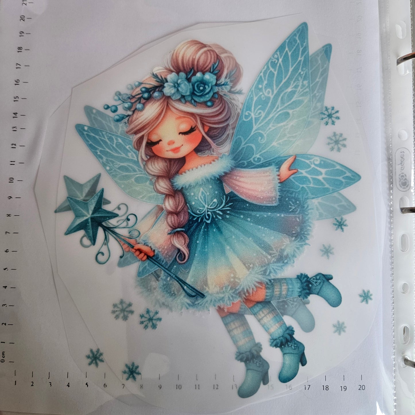 Bügelbild - ca. 20cm - Winterfee