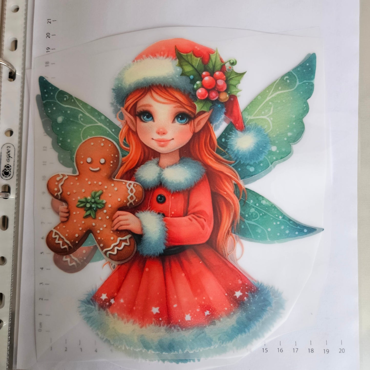 Bügelbild - ca. 20cm - Fee Lebkuchen