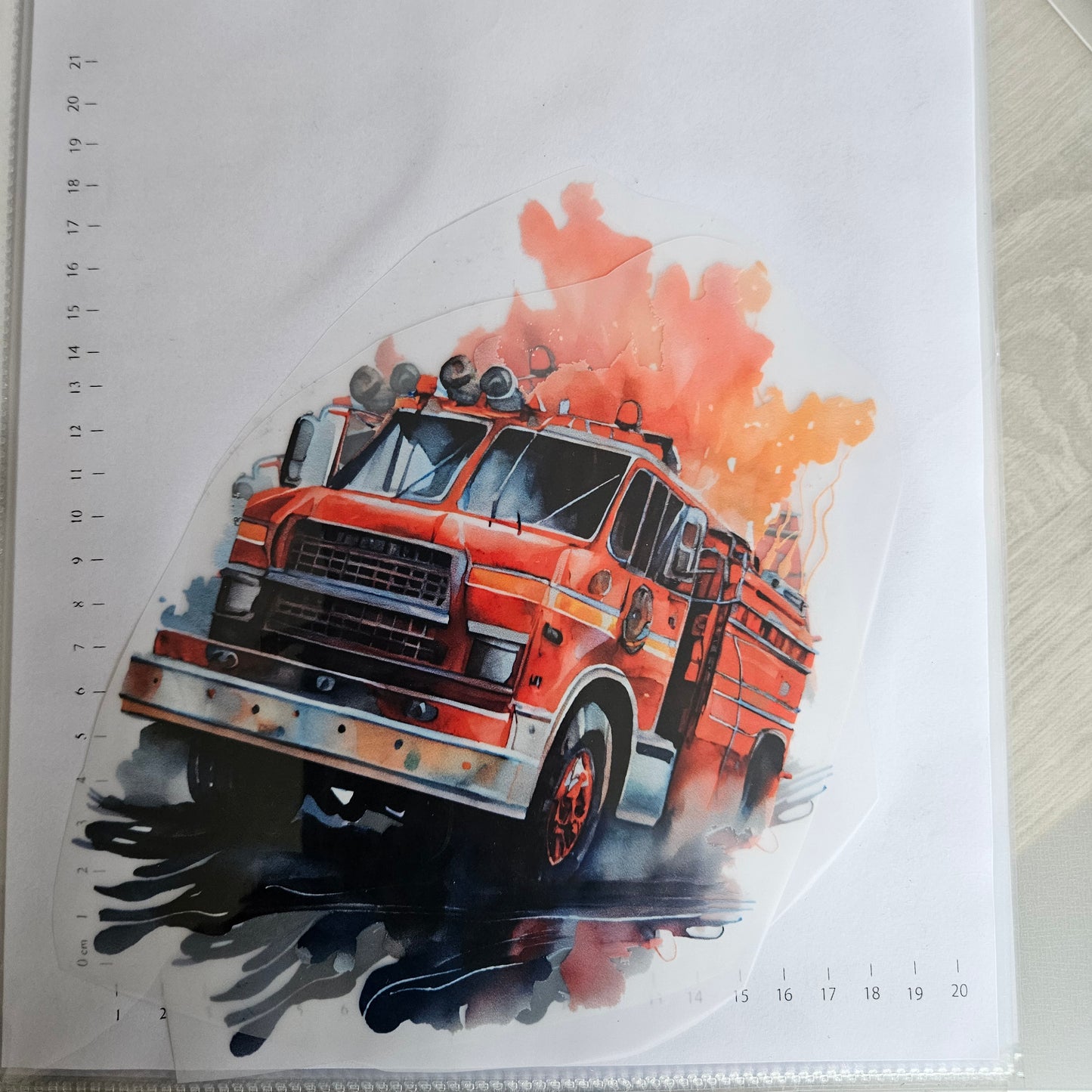 Bügelbild - ca. 20cm - Feuerwehr