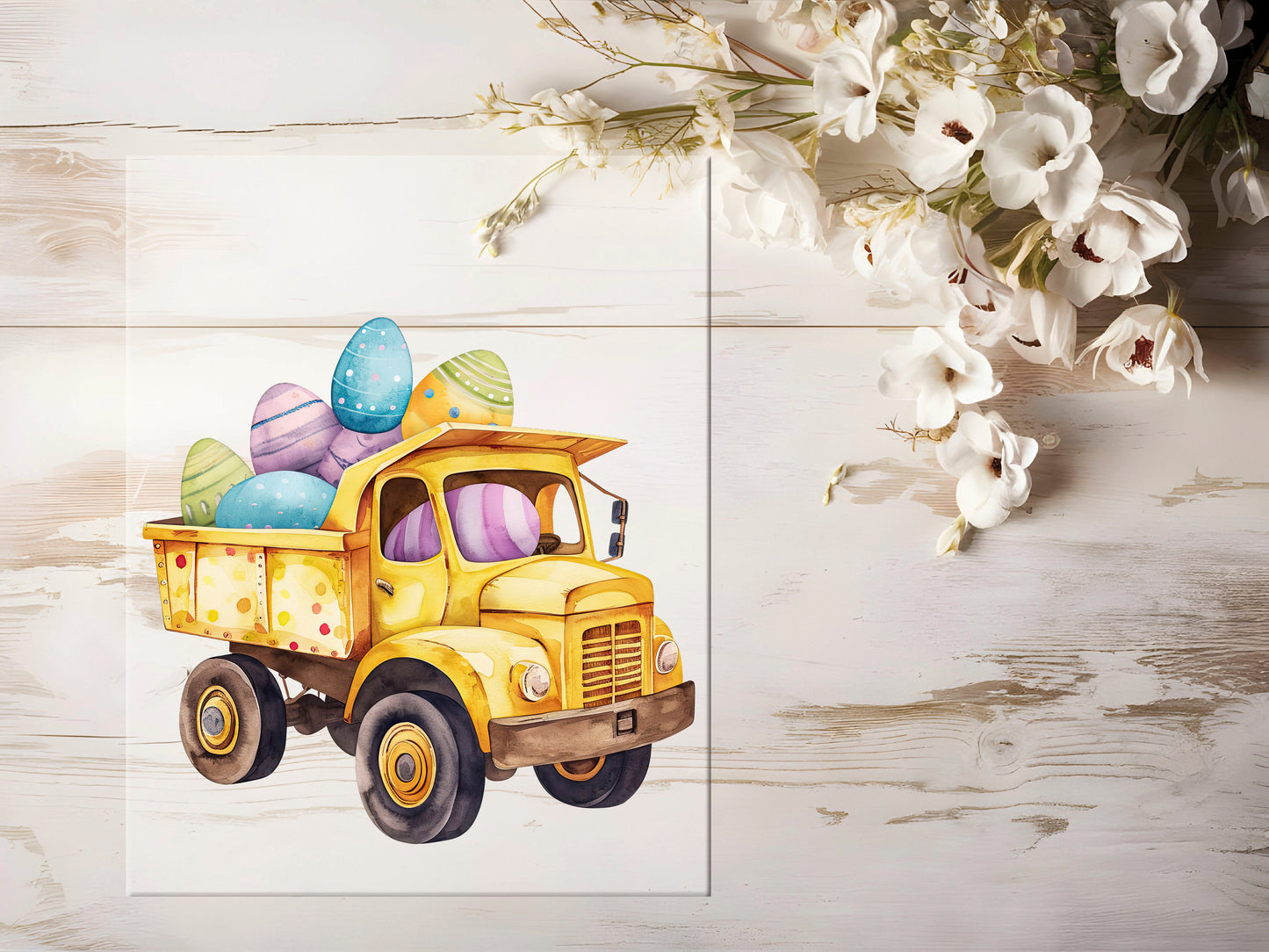 Bügelbild - Oster Baustelle LKW #1047