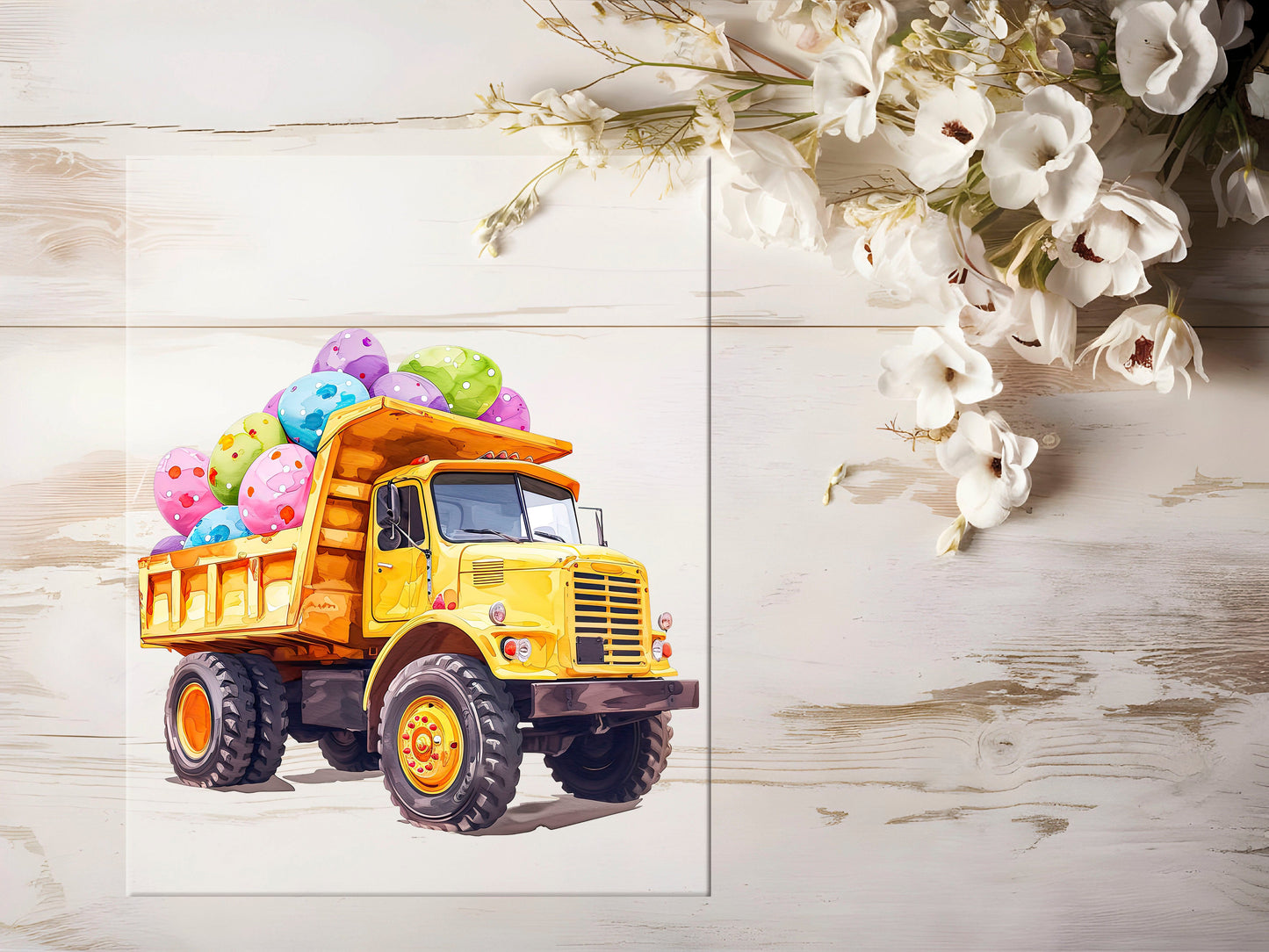 Bügelbild - Oster Baustelle LKW #1096