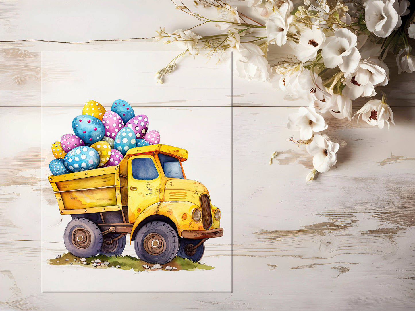 Bügelbild - Oster Baustelle LKW #1045