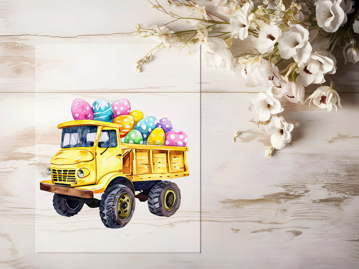 Bügelbild - Oster Baustelle LKW #1044